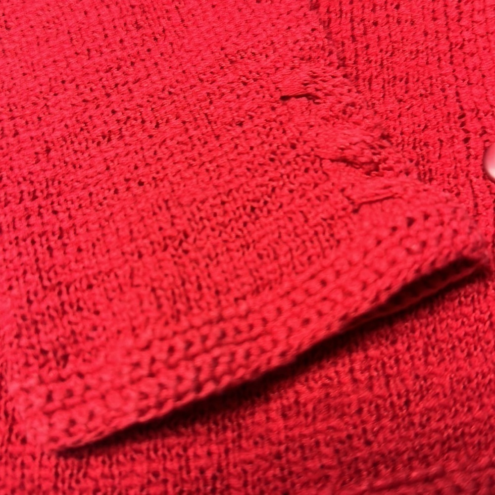 Vintage90’s Pendleton Red Knit Twinset | Cardigan + Shell · Quiet Luxury Capsule - Picture 14 of 16